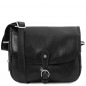Preview: Leder Schultertasche Alessia schwarz Preview: Leder Schultertasche Alessia schwarz
