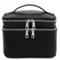 Preview: Leder Kulturtasche Eliot schwarz Preview: Leder Kulturtasche Eliot schwarz