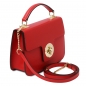 Preview: TL Bag kleine Leder Handtasche rot seitenansicht Preview: TL Bag kleine Leder Handtasche rot seitenansicht