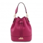 Preview: Kleine TL Bag Beuteltasche Leder fuchsia Preview: Kleine TL Bag Beuteltasche Leder fuchsia