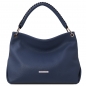 Preview: TL Bags Leder-Handtasche blau Preview: TL Bags Leder-Handtasche blau