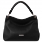 Preview: TL Bags Leder-Handtasche schwarz Preview: TL Bags Leder-Handtasche schwarz