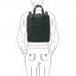 Preview: Leder-Rucksack TL Bags Grün Outfit Preview: Leder-Rucksack TL Bags Grün Outfit