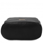 Preview: Leder-Rucksack Schultertasche schwarz boden Preview: Leder-Rucksack Schultertasche schwarz boden