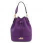 Preview: Beuteltasche aus Leder Purple Preview: Beuteltasche aus Leder Purple