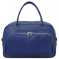 Preview: TL Voyager Reisetasche Leder Blau-1 Preview: TL Voyager Reisetasche Leder Blau-1