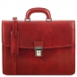 Preview: Leder Aktentasche Amalfi Rot Preview: Leder Aktentasche Amalfi Rot