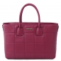 Preview: Handtasche Leder Steppdesign Pflaume Preview: Handtasche Leder Steppdesign Pflaume