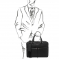 Preview: Leder Aktentasche Treviso Schwarz Outfit Preview: Leder Aktentasche Treviso Schwarz Outfit