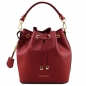 Preview: Leder-Beuteltasche Vittoria rot Preview: Leder-Beuteltasche Vittoria rot