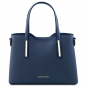 Preview: Leder-Handtasche_Olimpia_TL141521-Dunkelblau Preview: Leder-Handtasche_Olimpia_TL141521-Dunkelblau
