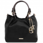 Preview: TL KeyLuck Leder-Handtasche schwarz Preview: TL KeyLuck Leder-Handtasche schwarz