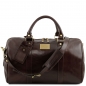 Preview: TL Voyager Leder Reisetasche klein dunkelbraun Preview: TL Voyager Leder Reisetasche klein dunkelbraun