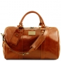 Preview: TL Voyager Leder Reisetasche klein honig Preview: TL Voyager Leder Reisetasche klein honig