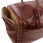 Preview: TL Voyager Leder-Reisetasche groß Seitentasche