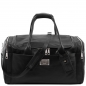 Preview: TL Voyager Leder-Reisetasche groß schwarz