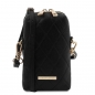 Preview: Tuscany Leather Mini-Tasche Steppdesign schwarz Preview: Tuscany Leather Mini-Tasche Steppdesign schwarz