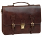 Preview: Old Angler Aktentasche Leder dunkelbraun Preview: Old Angler Aktentasche Leder dunkelbraun