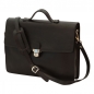 Preview: Old Angler Arbeitstasche Leder schwarz Preview: Old Angler Arbeitstasche Leder schwarz