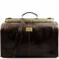 Preview: Leder Reisetasche Maulbügel Madrid groß dunkelbraun Preview: Leder Reisetasche Maulbügel Madrid groß dunkelbraun