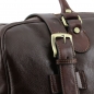 Preview: Kleine TL Voyager Leder Reisetasche Detail