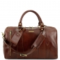 Preview: TL Voyager Leder-Weekender klein Braun Preview: TL Voyager Leder-Weekender klein Braun