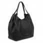 Preview: Tuscany Leather Shopping Bag Schwarz Seitenansicht Preview: Tuscany Leather Shopping Bag Schwarz Seitenansicht