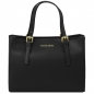 Preview: Tuscany Leather Handtasche Aura Leder Schwarz Preview: Tuscany Leather Handtasche Aura Leder Schwarz