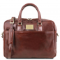 Preview: Leder Laptoptasche-Aktentasche Urbino Braun