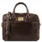 Preview: Leder Laptoptasche-Aktentasche Urbino Dunkelbraun Preview: Leder Laptoptasche-Aktentasche Urbino Dunkelbraun