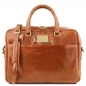 Preview: Leder Laptoptasche-Aktentasche Urbino Honig Preview: Leder Laptoptasche-Aktentasche Urbino Honig