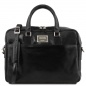 Preview: Leder Laptoptasche-Aktentasche Urbino Schwarz Preview: Leder Laptoptasche-Aktentasche Urbino Schwarz