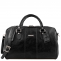 Preview: Leder Reisetasche Lisbona klein-schwarz Preview: Leder Reisetasche Lisbona klein-schwarz