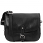 Preview: Tuscany Leather Schultertasche Leder schwarz Alessia