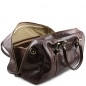 Preview: Große TL Voyager Leder Reisetasche mit Schnallen Interieur Preview: Große TL Voyager Leder Reisetasche mit Schnallen Interieur