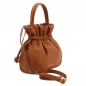 Preview: Tuscany Leather Mini-Beuteltasche Leder cognac Preview: Tuscany Leather Mini-Beuteltasche Leder cognac