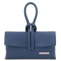 Mobile Preview: Tuscany Leather Clutch Leder blau