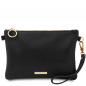 Preview: Tuscany Leather Clutch mit Schulterriemen schwarz Preview: Tuscany Leather Clutch mit Schulterriemen schwarz