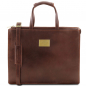 Preview: Leder Aktentasche Palermo braun Preview: Leder Aktentasche Palermo braun