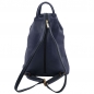 Preview: Rucksack "Shanghai" Nappa-Leder dunkelblau Rückseite Preview: Rucksack "Shanghai" Nappa-Leder dunkelblau Rückseite