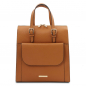 Preview: Tuscany Leather Damen Leder-Rucksack 3-in-1 cognac Preview: Tuscany Leather Damen Leder-Rucksack 3-in-1 cognac