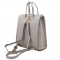 Preview: Tuscany Leather Damen Leder-Rucksack 3-in-1 grau Rückseite Preview: Tuscany Leather Damen Leder-Rucksack 3-in-1 grau Rückseite