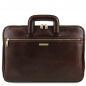 Preview: Leder Dokumenten-Tasche Caserta Dunkelbraun Preview: Leder Dokumenten-Tasche Caserta Dunkelbraun