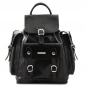 Preview: Leder Rucksack Pechino schwarz Preview: Leder Rucksack Pechino schwarz