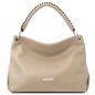 Preview: Tuscany Leather Handtasche hell-taupe Preview: Tuscany Leather Handtasche hell-taupe
