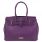 Preview: TL Bag Handtasche Leder Purple Preview: TL Bag Handtasche Leder Purple