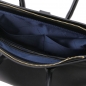Mobile Preview: TL Bag Handtasche Leder Schwarz Interieur