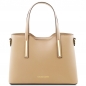 Preview: Tuscany Leather Leder-Handtasche Olimpia klein champagner Preview: Tuscany Leather Leder-Handtasche Olimpia klein champagner