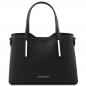 Preview: Tuscany Leather Leder-Handtasche Olimpia klein schwarz Preview: Tuscany Leather Leder-Handtasche Olimpia klein schwarz