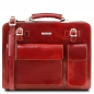 Preview: Leder Aktentasche Venezia Rot Preview: Leder Aktentasche Venezia Rot